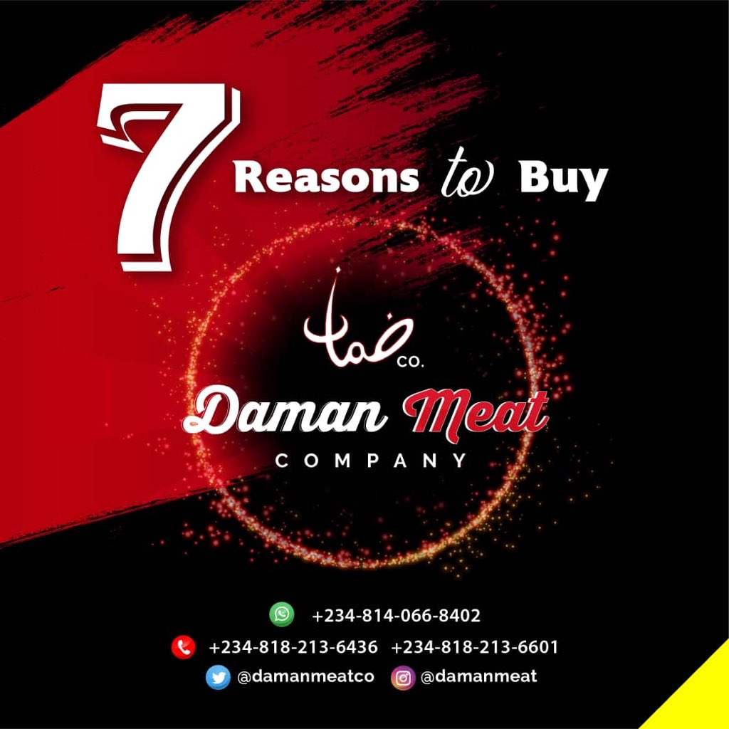 damanmeatco's tweet photo. Kaduna!!! Are you yet to #BuyDaman meat? If not, here are 7 reasons why you should. 
A THREAD https://t.co/NtByu0IuSl