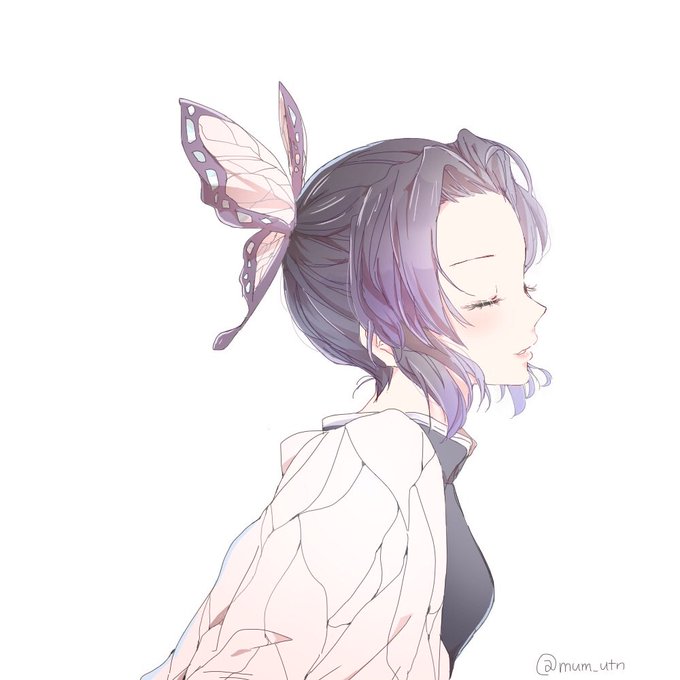 むむさんがTwitterに投稿した胡蝶しのぶ(鬼滅の刃)のイラスト。