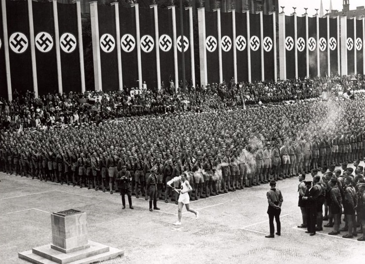 weird_hist's tweet photo. The Olympic torch relay has no ancient Greek precedent. It was introduced  by the Nazis for the 1936 games. https://t.co/9cRpwpPaZN