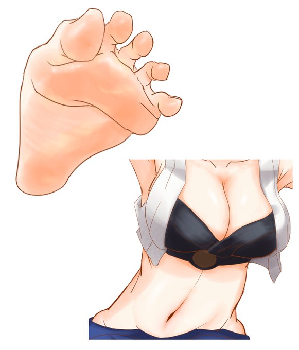 過去の絵と見比べたら足の色が暗くなっていってたから明るくしたの。振り返るの大切🦐(ハイライトはいらないかな?🤔)足だけをごにょごにょするつもりだったけどこの嫌らしい身体を見てると足だけというのは勿体無いなぁ…このスケベボデーをどうしてくれよう…🤤🤪(できれば今週中にあげたい😫) 