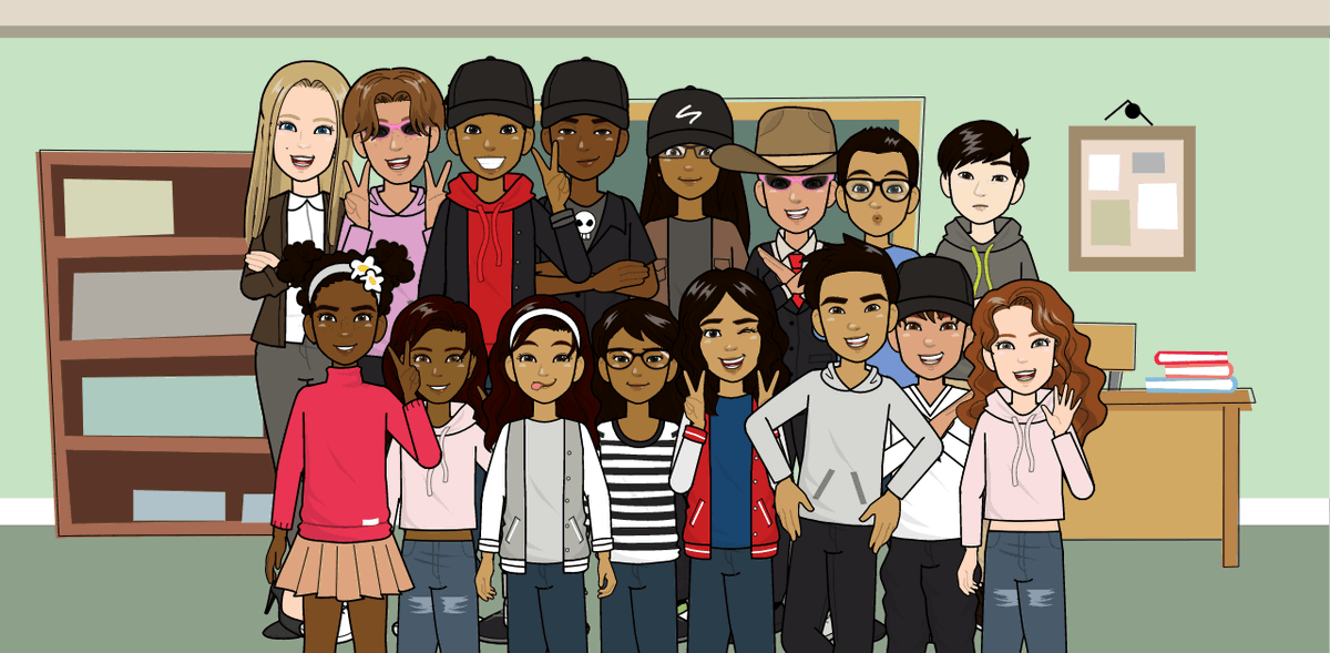 NMCulumovic's tweet photo. Our @PixtonEDU virtual "class photo" brings a smile to my face when we can't be together 😊 @caddyps https://t.co/1Uvdfl3Hdc