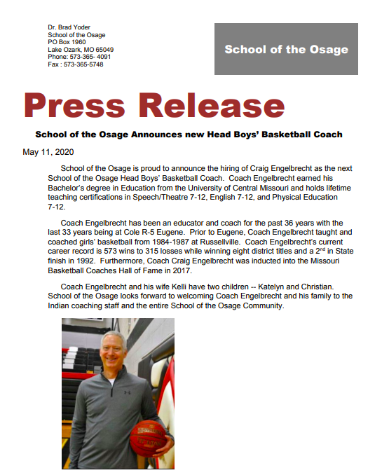 School of the Osage - Sports and Activities tweet media