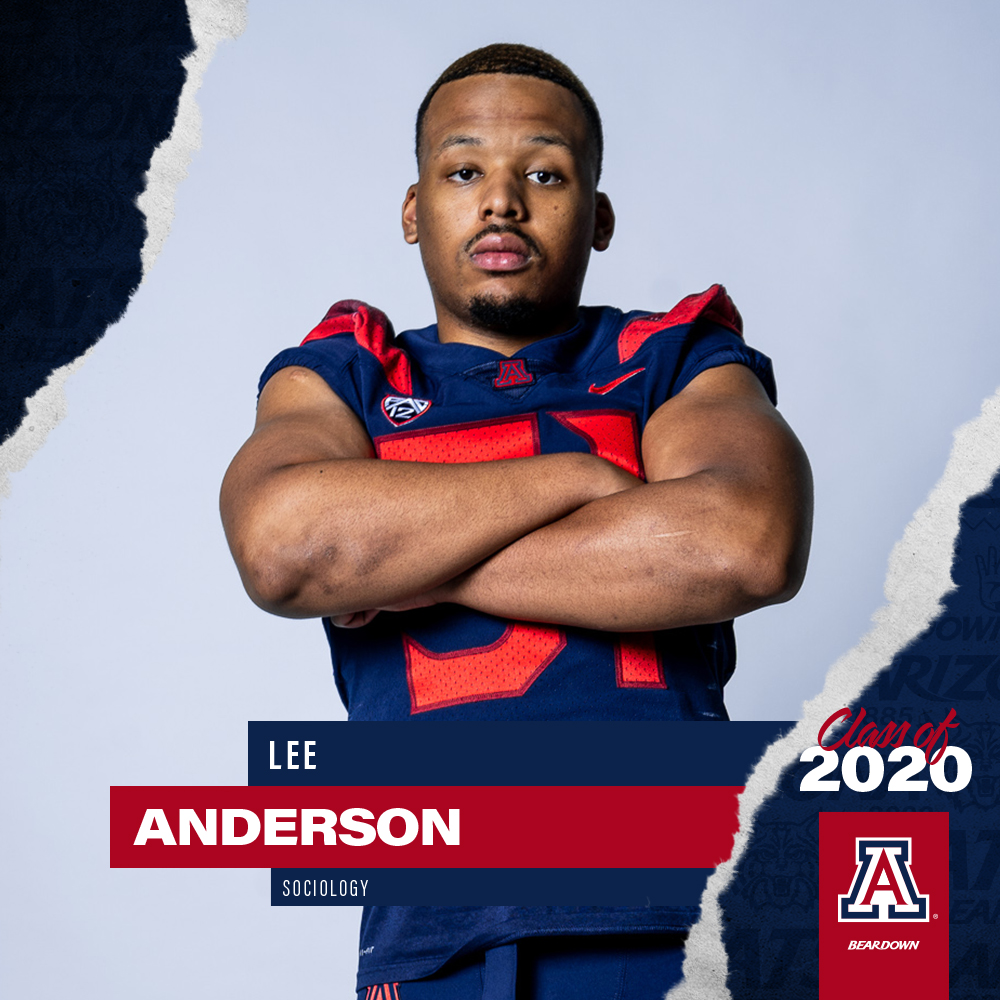ArizonaFBall's tweet photo. 🎓 Lee Anderson 🎓

Congratulations, Lee! 

#BearDown | #WildcatForLife https://t.co/tArVC2SgK1