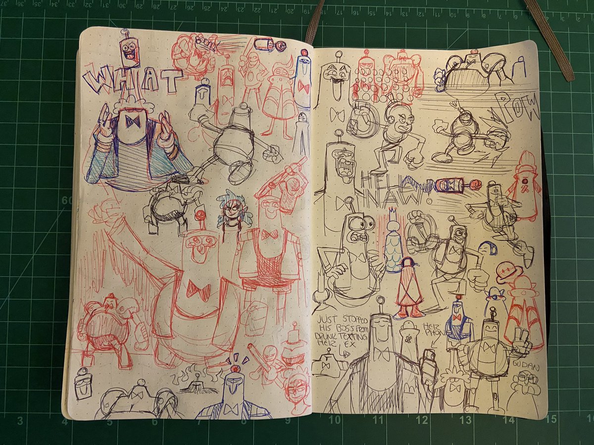 Been doodling a bunch in my sketchbook lately. 