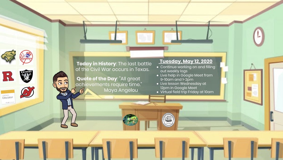 Rich DiMauro (@mrdimauro) on Twitter photo I had to jump on the bandwagon to have ready for tomorrow! This will be a fun little project each day. I might start hiding little clues for my students each day... <a href="/kerszi/">Kathi Kersznowski ⛵️</a> #LEHSD #BitmojiClassroom I had to jump on the bandwagon to have ready for tomorrow! This will be a fun little project each day. I might start hiding little clues for my students each day... <a href="/kerszi/">Kathi Kersznowski ⛵️</a> #LEHSD #BitmojiClassroom