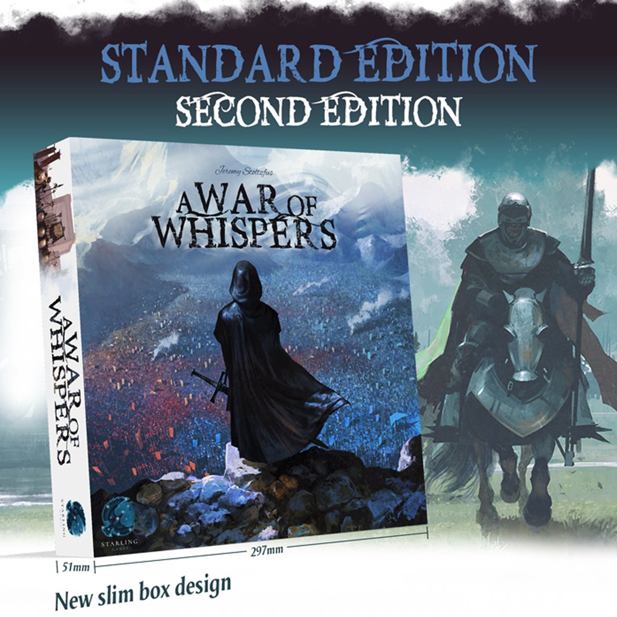StarlingGames's tweet image. We heard your whispers. Our finest Agents have been hard at work on a new Standard Edition of A War of Whispers, coming to Kickstarter soon. But is that all? Check back tomorrow for more updates... #awarofwhispers #darkalliances