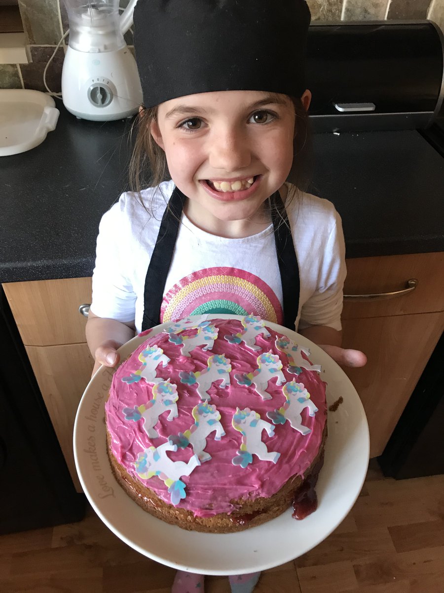 OlqopPrimary's tweet photo. Our very own Great British Baker, Abigail. Your cakes look delicious Abi! #savesomeforyourheadteacher #createdtoflourish https://t.co/RT5jo6frAt