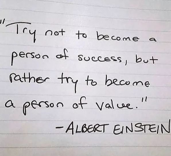Jim_Elves's tweet photo. We could use more value...

If you are a person of value...you are a "successful " person...well at least to the rest of us.

This Einstein guy is pretty dam smart...

#alberteinstein #personofvalue https://t.co/GZ9XsiTFgK