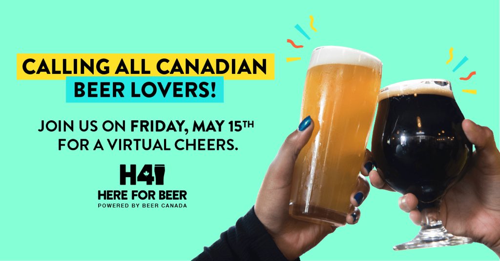 hereforbeer's tweet photo. π Join us this Friday and use the hashtag #WereWithBrew to connect with us and other fellow π¨π¦ beer lovers across the country.
This is our second virtual cheers initiative to continue showing our support for all π¨π¦ breweries working to make a difference in our communities. π» https://t.co/XyGNbSm6B2