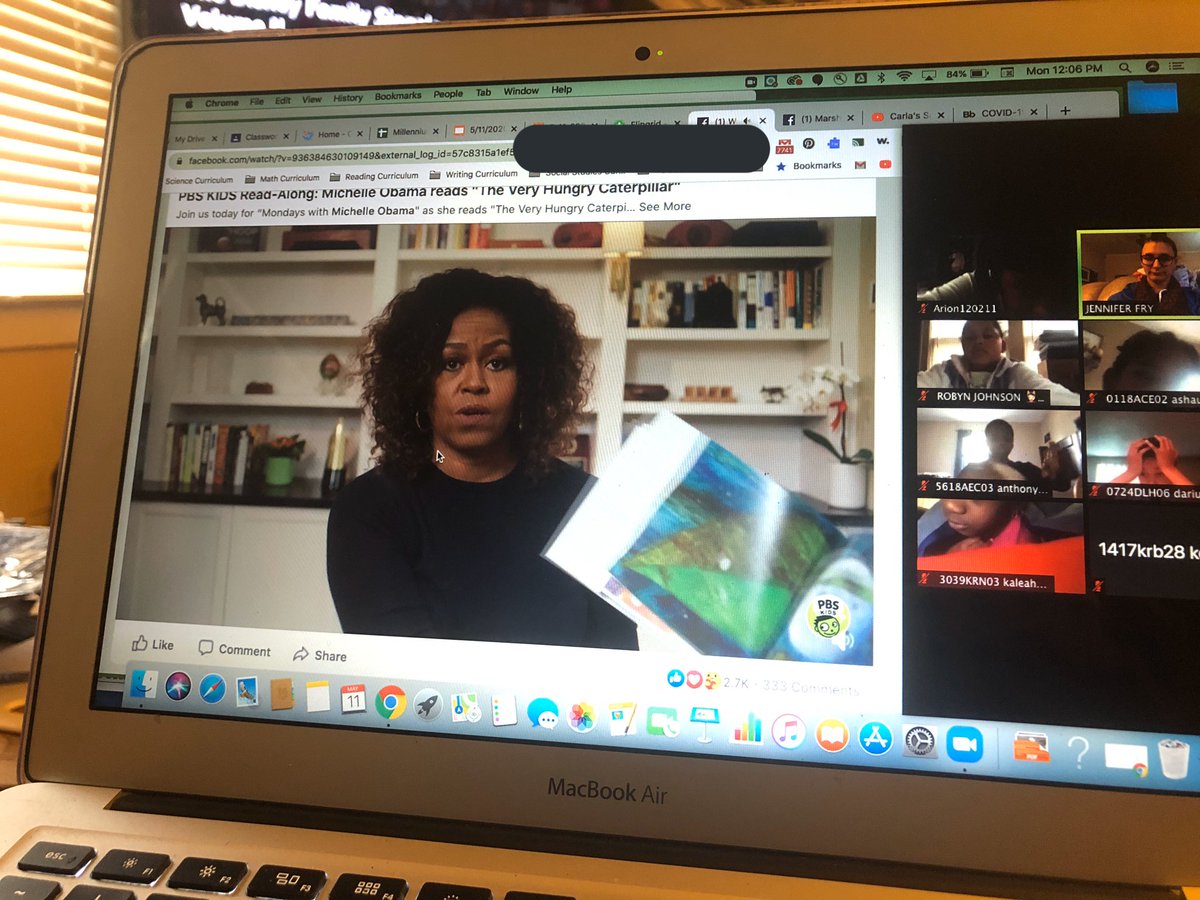 miss_fry3's tweet photo. May 11th is Eat What You Want Day! Thanks for the food-related books Carla’s Sandwich with #allissonjanney on @storylineonline and The Very Hungry Caterpillar @MichelleObama on @PBSKIDS! Then we talked about what our favorite bedtime story is. @HMSANTAFE @HMC1Proud @clmerkerson https://t.co/DmuPQumGZ4