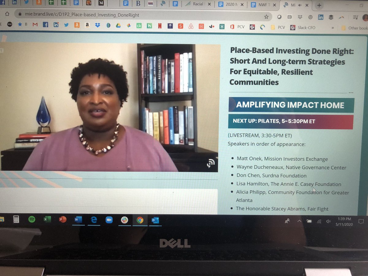 Fantastic to see @staceyabrams on #MIELive @MissionInvest to highlight @faircount @fairfightaction work from census to civic action and the role of #impinv in an #equitablefuture #inclusiverecovery