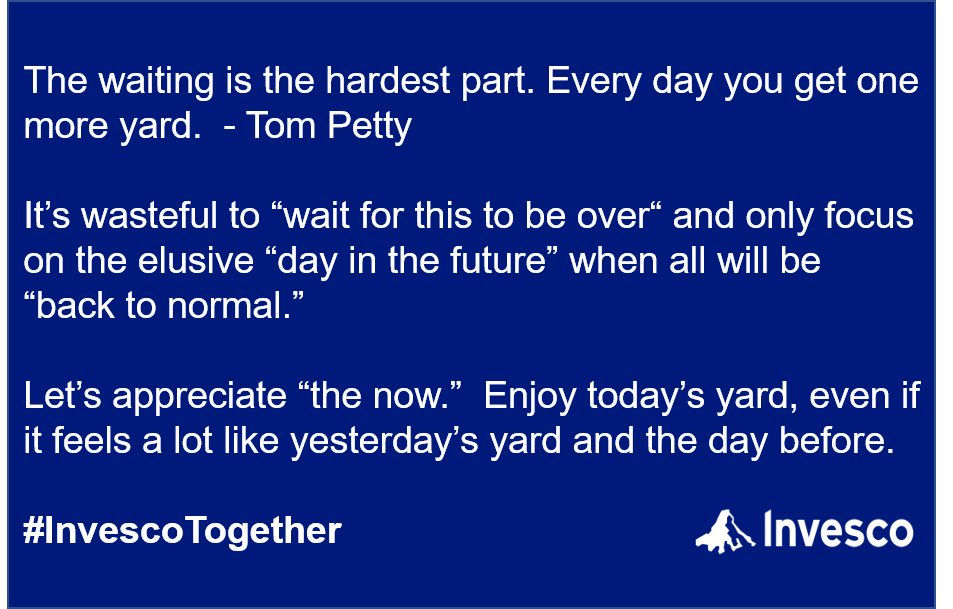 AllyseDenmark's tweet photo. The late, great Tom Petty was my inspiration for this week’s positivity post. #InvescoTogether @InvescoUS https://t.co/OAfFZ6o5hy