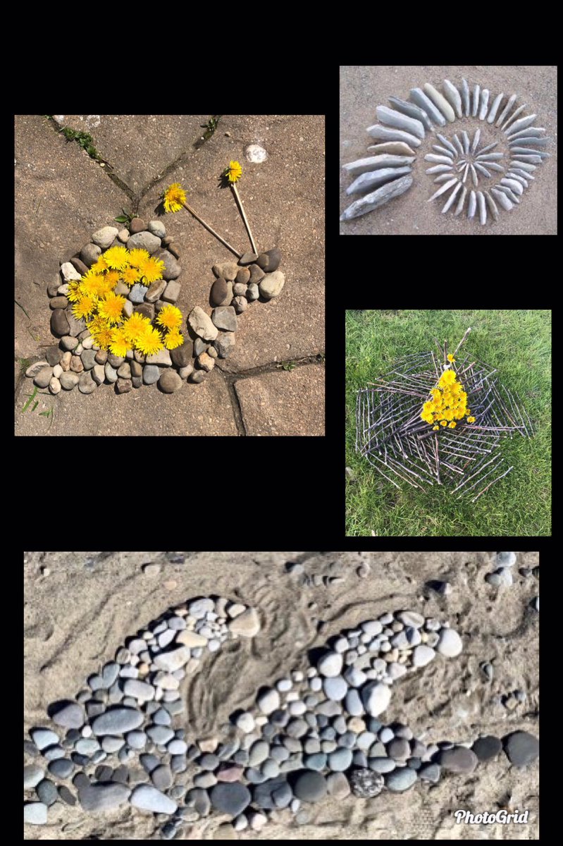 North students created Environmental Art pieces this week, inspired by British sculptor, photographer and environmentalist, Andy Goldsworthy! 🌼🍃 🍂 🍁 #WESchools #artmatters #creativitymatters
