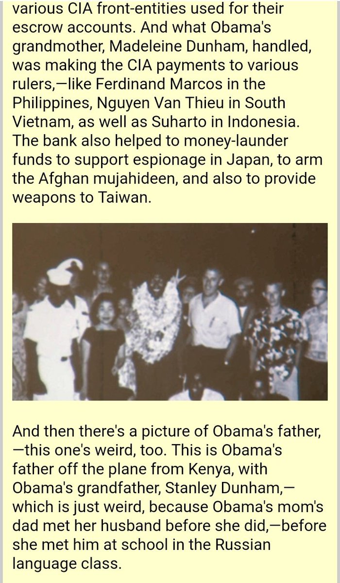 18In Indonesia  @BarackObama's mother worked for the C!A.She used  @USAID as a front job.See screenshots