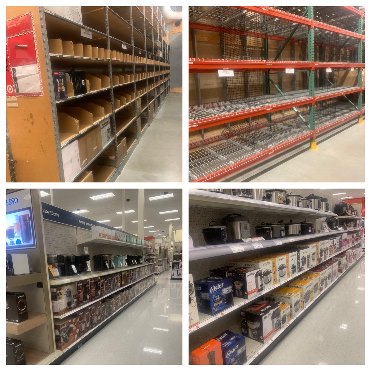LuisManzoSD's tweet photo. T2369 categorizing the backroom and merchandise quarantined to the sales floor. #treateverythingessential @FTorrebiarte @alkanaan2209 @aldenkooken https://t.co/CkeMA4YPoJ