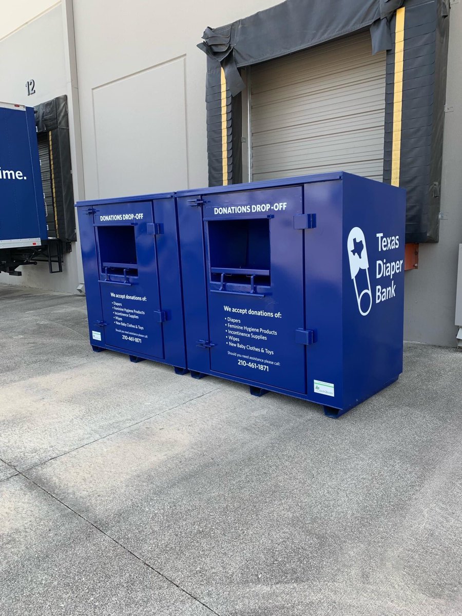 TXDIAPERBANK's tweet photo. Thank you to @baby2baby for making our donation bins possible! We are so grateful for your partnership and support. ❤️ Anyone wanting to make a donation may visit our bins at anytime to drop them off.
#Baby2Baby #TXDB #TexansHelpingTexans #EndDiaperNeed #EveryBabyDeservesAChange https://t.co/WDUFyeAtcM
