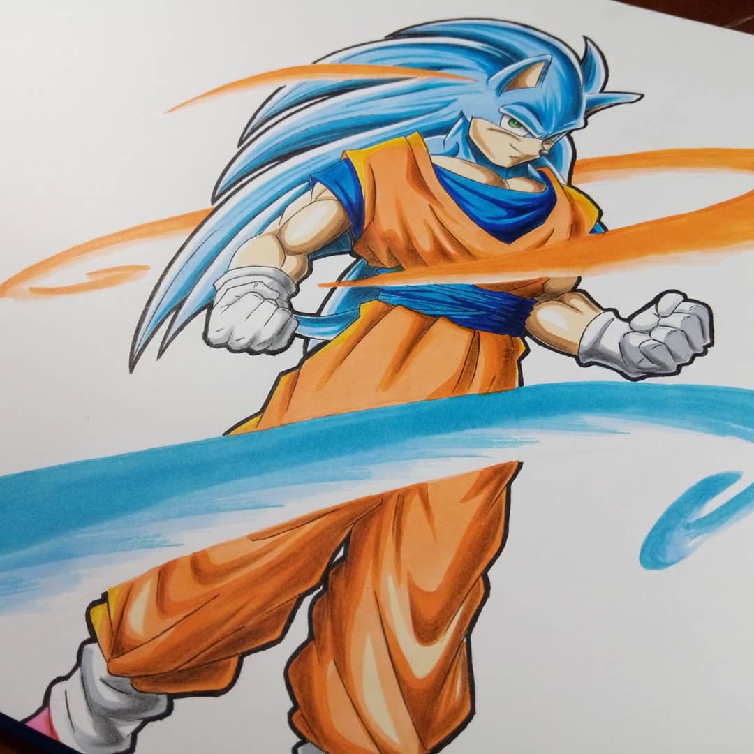 Goku And Sonic Fusion
