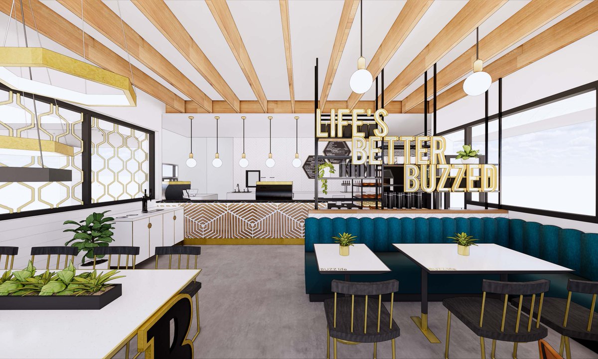 MIRAMAR SNEAK PEEK ALERT! 🤩🐝 So much progress has been made at our newest cafe and drive-thru hybrid in Miramar. We are bee-yond excited to wrap up our construction in the next couple of weeks which means big news is coming VERY SOON! 🎉