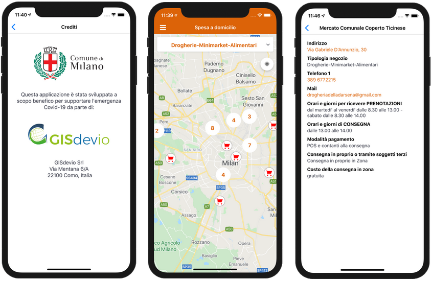GISdevio's tweet photo. Qui il comunicato ufficiale 🗒️ del @ComuneMI sull'app “Spesa a domicilio” da noi realizzata e ora disponibile sia per Android che iOS:

https://t.co/SB4ypcvTX5

Segnalateci i vostri commenti sugli store! https://t.co/PFp2AB0TCc