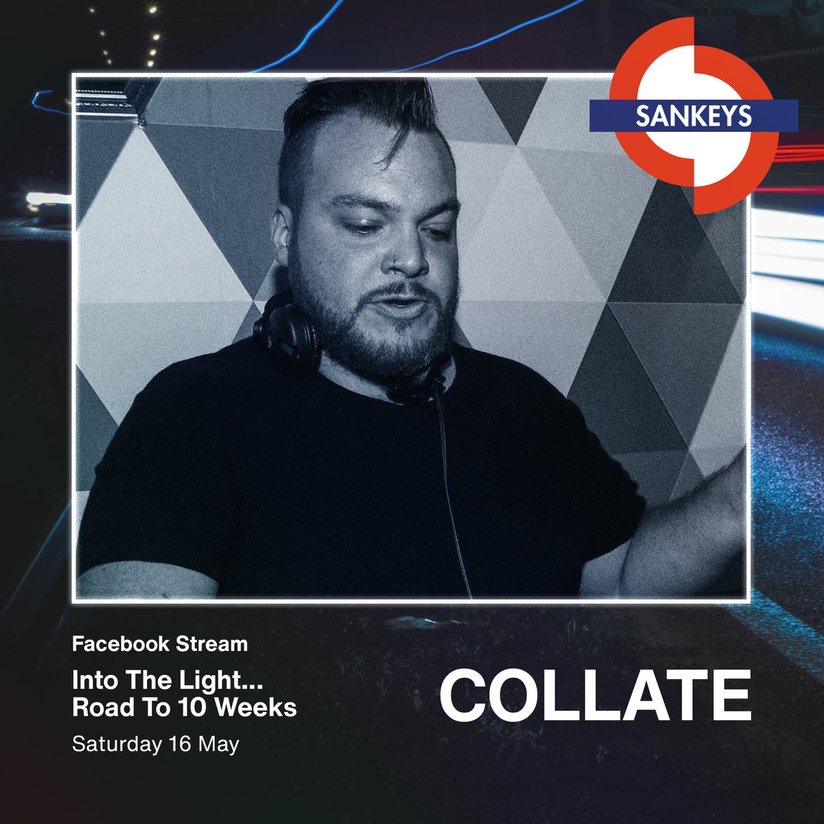 First name to join us on this Saturday’s stream is Collate! 🥳

Make sure to tune in on Sankeys London Facebook Fanpage from 3pm... more acts incoming 😎