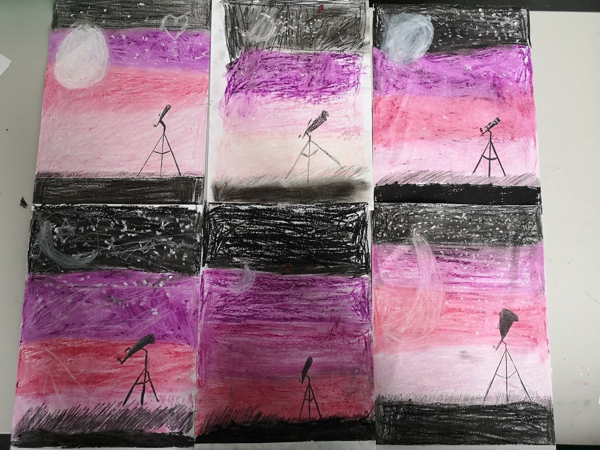 CecilRoadSchool's tweet photo. Our older children developed their artistic skills by using pastels to recreate some amazing art work! https://t.co/nfvm2zNHNf