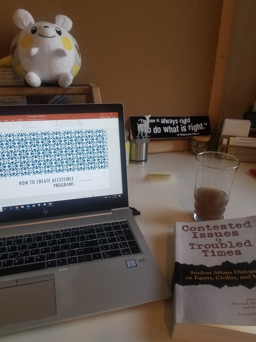 Holly_a22's tweet photo. One final project, then my semester and graduate program are complete! #LetsDoThis #Almostthere #studentaffairs #professional https://t.co/NDNbDNvyBX