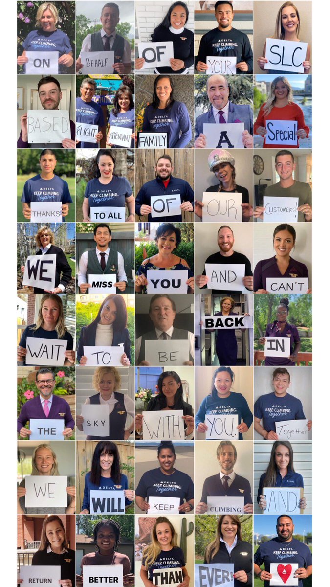 corifox36's tweet image. A little from my SLC Delta InFlight Fam. ✈️🔺💙#DeltaStrong #StrongerTogether