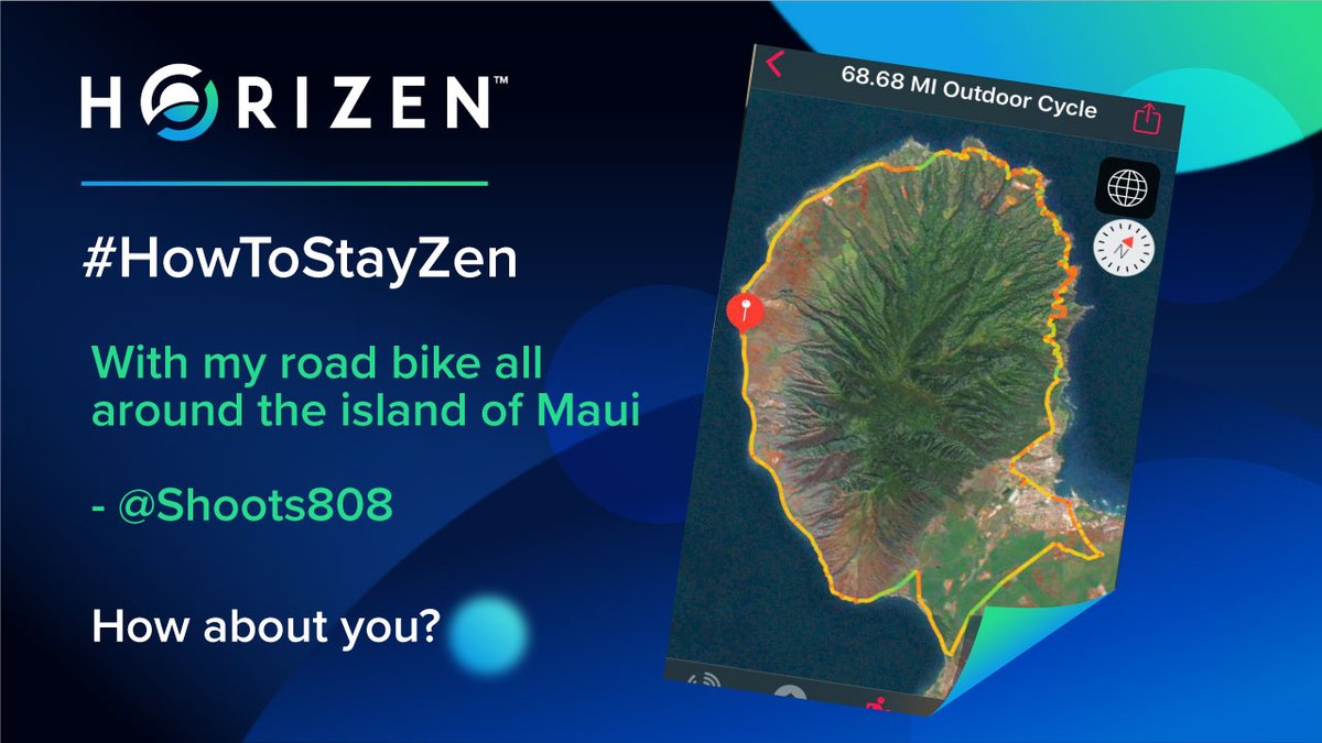 horizenglobal's tweet photo. Horizen community member @Shoots808 stays ZEN by taking a long relaxing ride around the beautiful island of Maui.
Tell us how you stay $ZEN and use #HowToStayZen for your chance to win 1 ZEN https://t.co/RZVyuT6obk