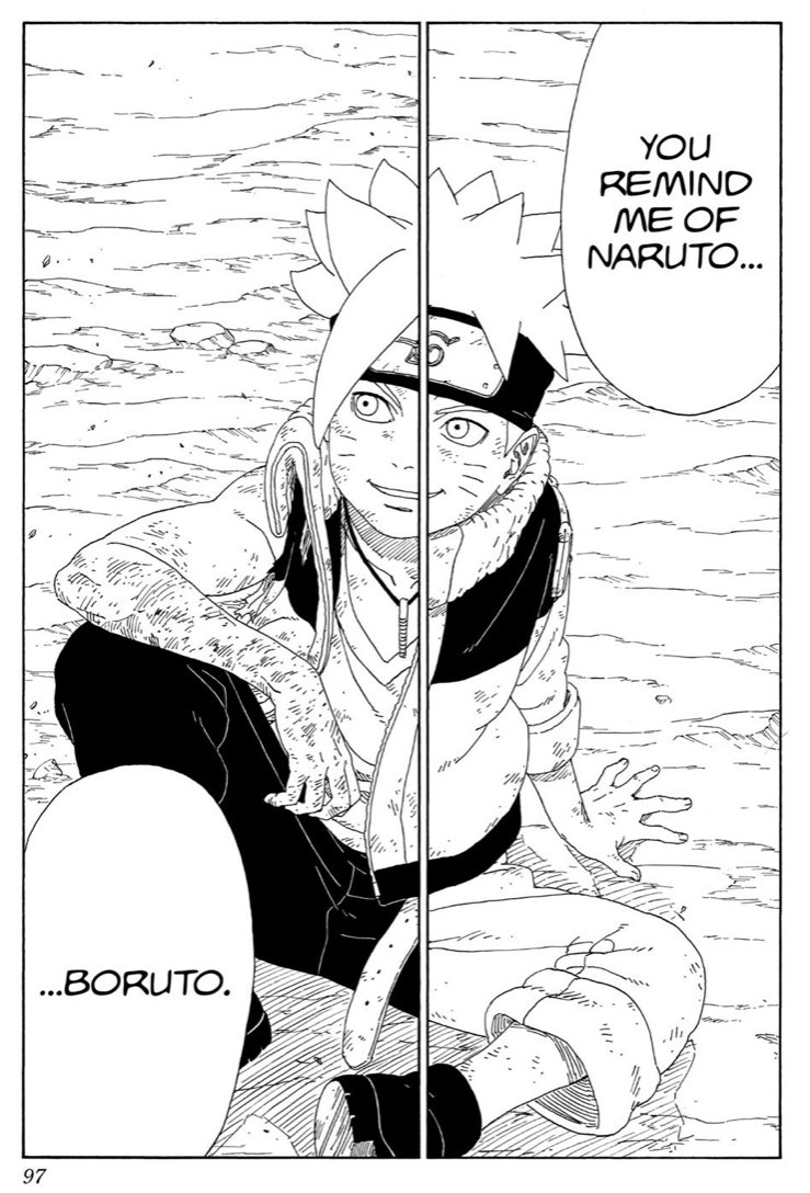 At first glance, it’s easy to believe Boruto and Naruto are similar. And in a way, they are. Naruto is his father. They share the same values.Just like him, Boruto can be kind and friendly. He attracts people easily and has this power to change their hearts.