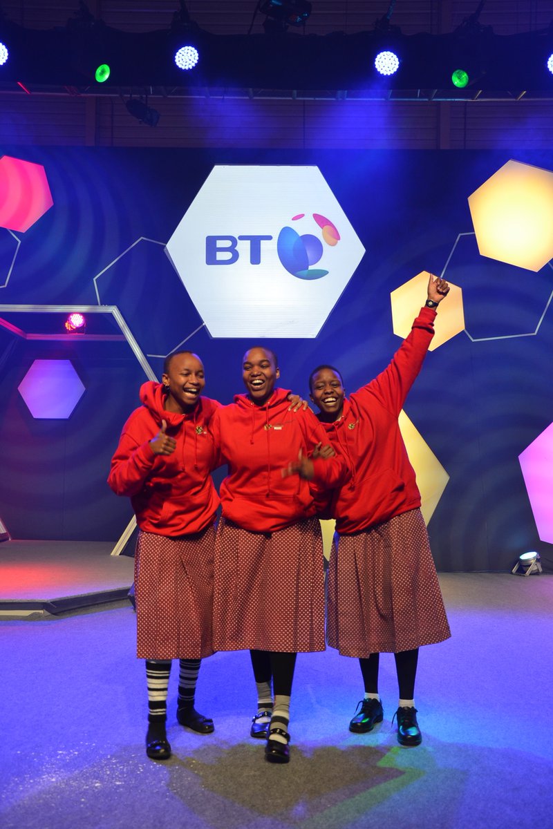 ystanzania's tweet photo. #YST10Anniversary #YSTFlashback #YST2012Winners The Kibosho Girls: Monica, Aisha and Nengai in Dublin at BTYSTE #Science4Development #Science4Development https://t.co/cvXc8sbn0A