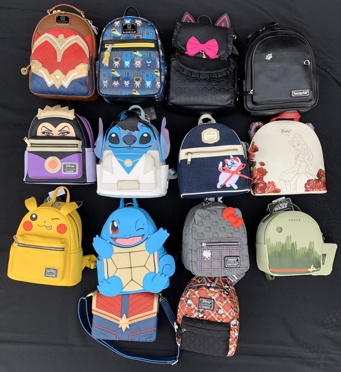 EpicGeekShop's tweet image. #Loungefly bags in stock! Message for pricing. Pricing starts at $65 plus shipping. US shipping only.