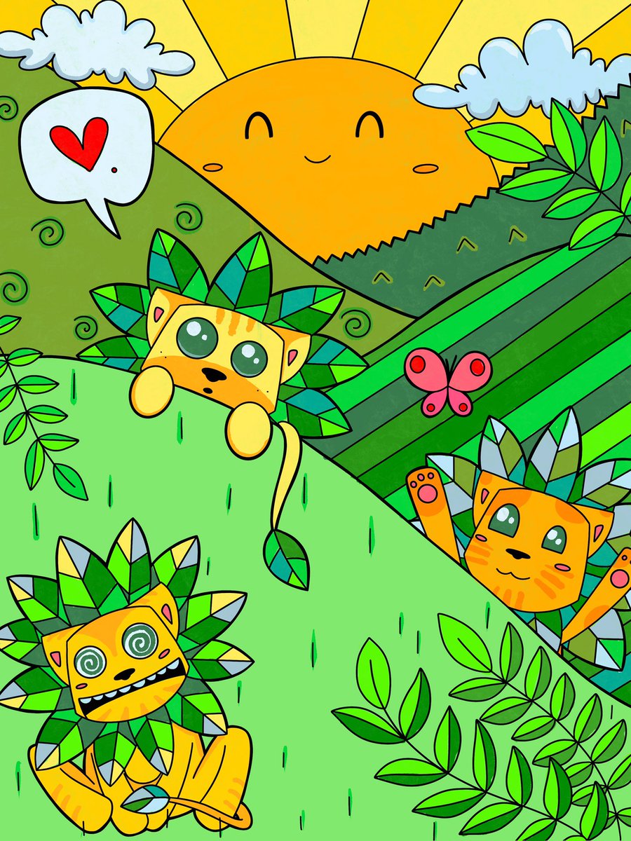 mamuttuth's tweet image. The last one #ProcreatePowerUp 
Artwork created by Georgie Holt “Great Outdoors”
Thank you 🦁