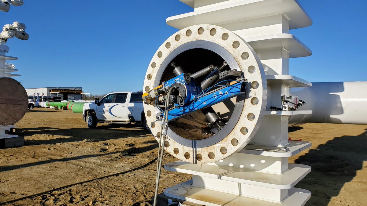 #FlangeFacing a 36'' 600 valve. 

We're seeing activity pick up in the #energyindustry, let's keep it going!