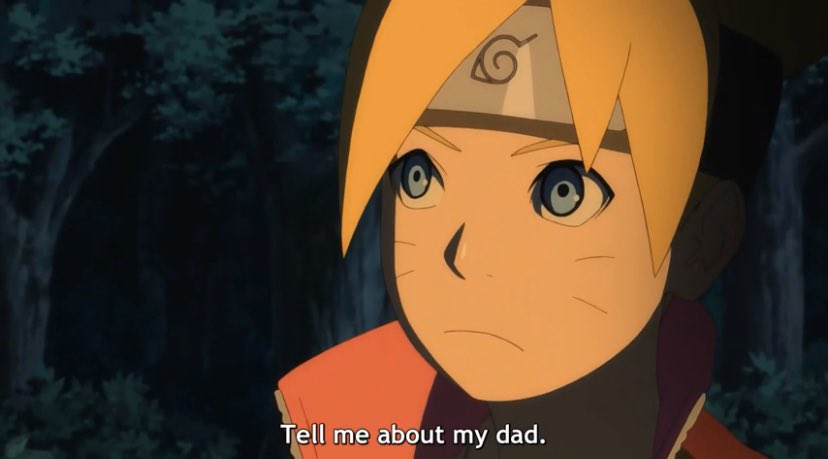 Anyway, it was evident that Boruto didn’t know his father anymore and vice versa, Naruto didn’t understand Boruto either. Their relationship was strained and awkward.Now since the chunin exam, they both made effort to fix this and we know Boruto grew a lot.