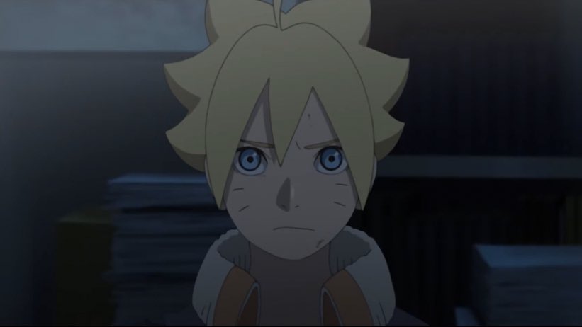 Now, Boruto is a bit of an over-thinker and self-sabotaging. While Naruto always been very confident in himself, Boruto can be terribly insecure. He fears failure.During the chunin exam, he would give up before even trying.