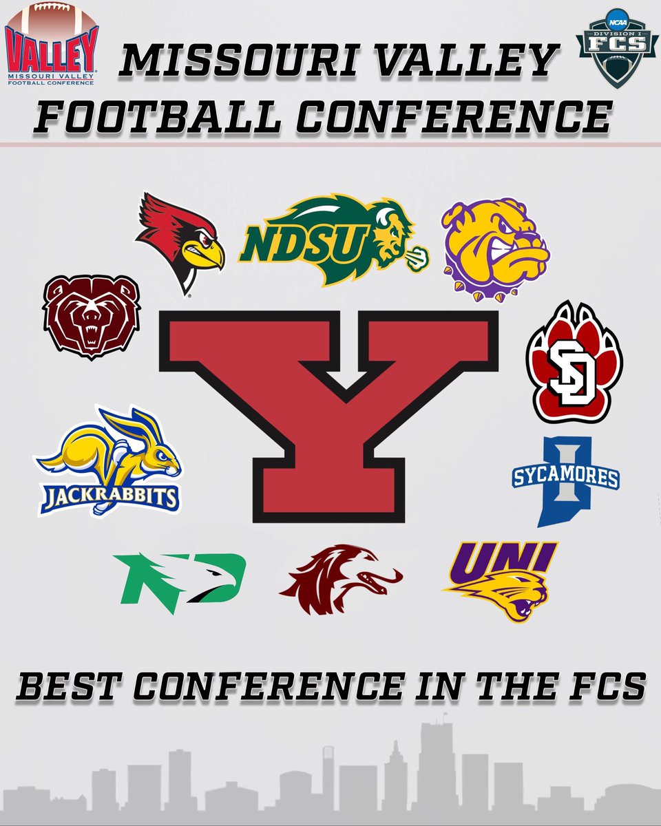 YoungstownStFB's tweet photo. Best Conference in FCS Football 🏈

#GoGuins // #GritU https://t.co/evtPK5YSP7