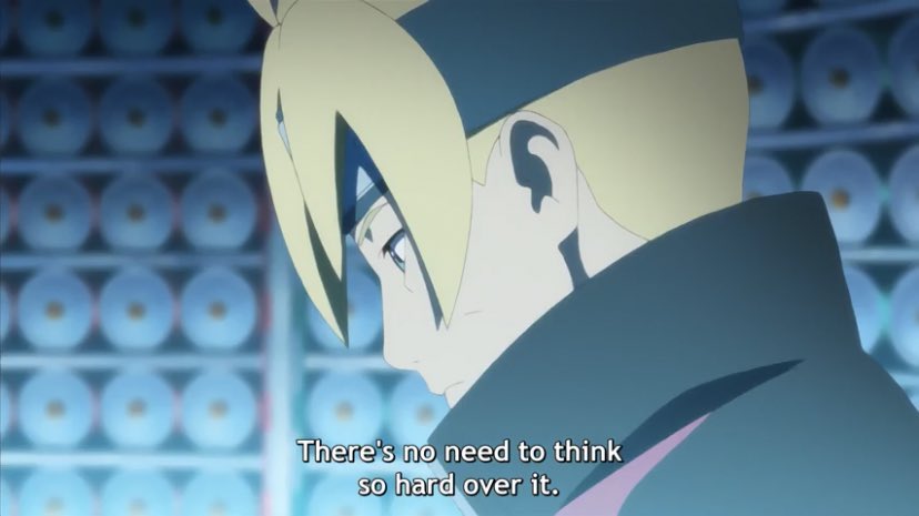 Despite being perfectly capable, Boruto didn’t believe his own powers and skills would be enough. It made him an easy prey for Katasuke to manipulate. And even then, he was terribly unsure.