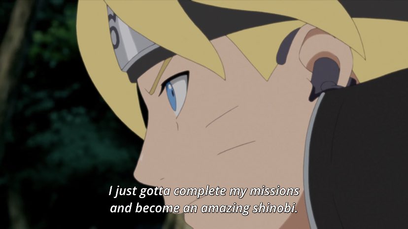 Overall, Boruto is more laid back and calm. He only wants to walk his own path in life and give the better of himself, regardless of others.