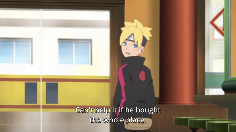 Boruto is not easily baited and doesn’t lose his cool easily. Insults don’t get to him. He tends to avoid useless fights. Yet, he can be reckless if anyone close to him is in danger like against Delta or Boro.