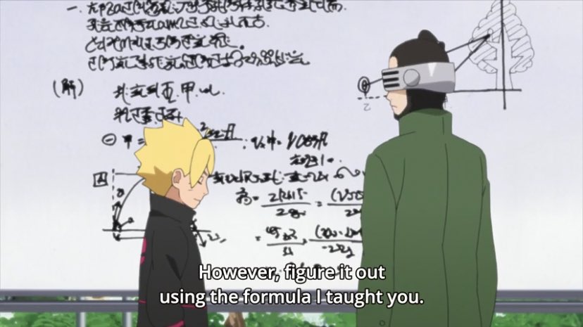 The kid is also pretty smart but lacks rigor (or used to). His mathematic skills are the perfect proof of this. He is very good at solving equations but prefer to use his own unconventional method.His strategy against Ao proved that he can also use his head during fights.