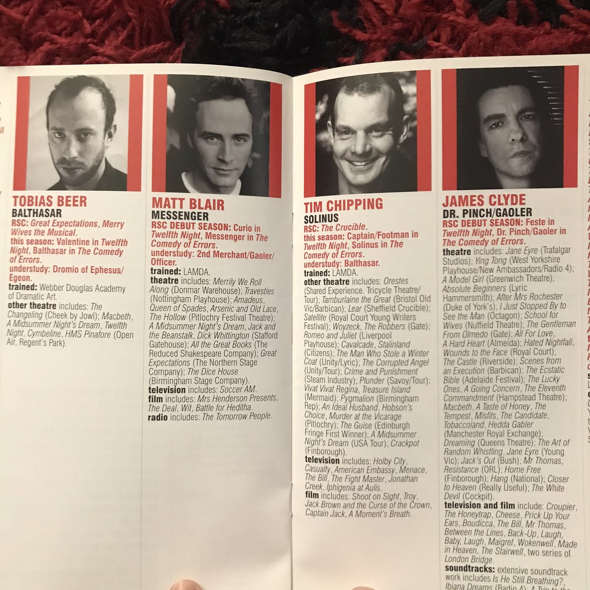 Stes_Adventures's tweet photo. Today’s RSC programme is #ComedyOfErrors from the RSC tour in 2007 at The Lowry. Starring #SimonMerrells and #JasonMerrells. With #JamesClyde @AmyRockson @TobiasBeer #JoanneHowarth #AnnabelLeventon #ChrisNew #BarnabyPower #SiobhanRedmond #TheRSC https://t.co/uplJFHDhSc