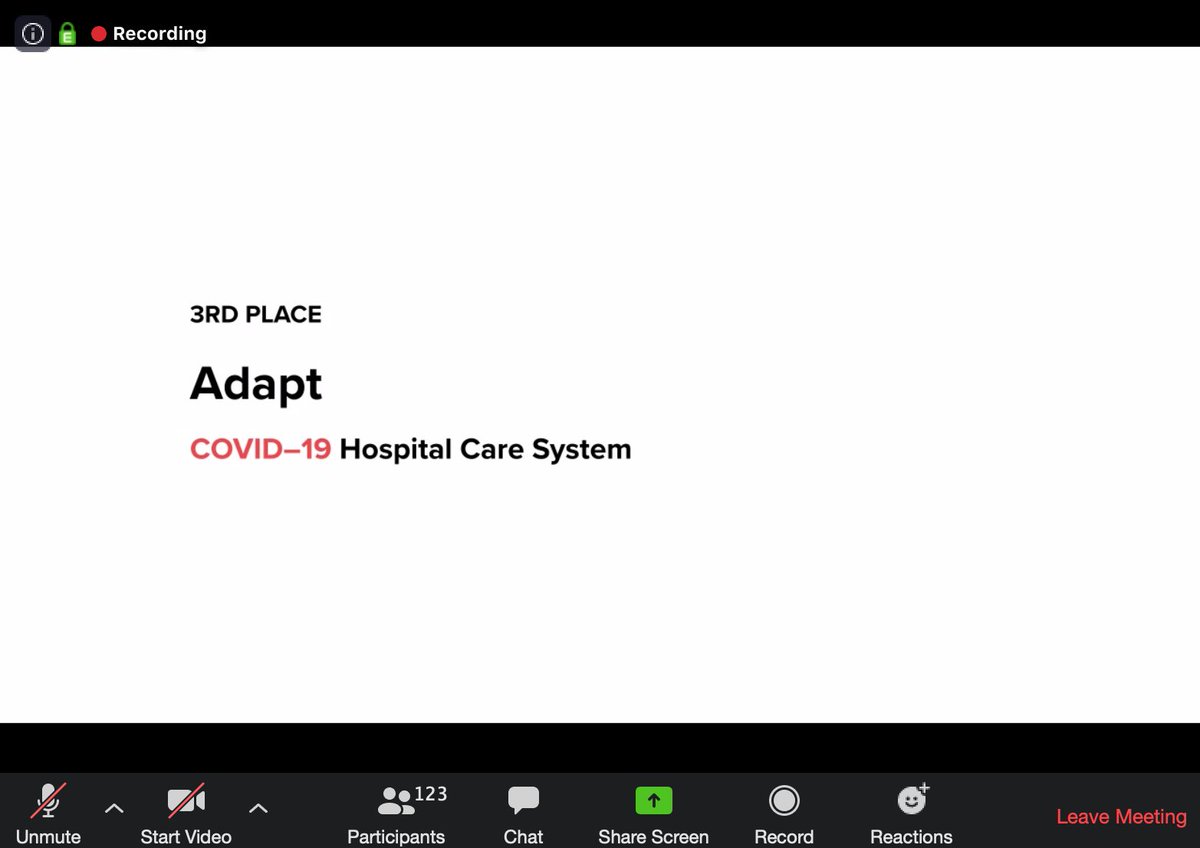 therealppa's tweet photo. This weekend, I had an opportunity to participate in a virtual #protothon hosted by @hcdeUW and Dubstech.
Our team’s goal was to design a digital solution that improves the experience of healthcare workers amidst #COVID19 ... aaaand we placed 3rd of 40 teams! https://t.co/3Ffxl8WwQS
