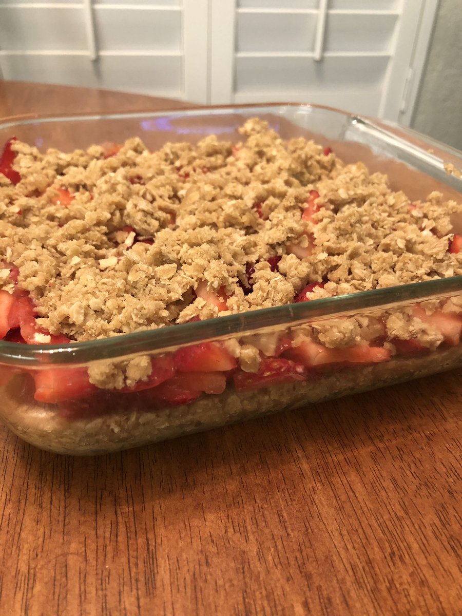 blazerfuel's tweet photo. Quarantine has turned some folks into professional bakers!! Did anyone try the strawberry shortcake bars from the newsletter recipe??😋😋 https://t.co/NZtMUBbPN9