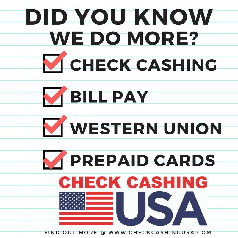 CheckCashingUSA's tweet photo. Over 30 years of serving the community. Check Cashing USA's customers come first! Our goal is to be your one-stop-shop for all financial services. Come in today and find out what we can do for you! 

#ccusa #trustccusa #checkcashingusa #payday #cash https://t.co/wIgcigInKy
