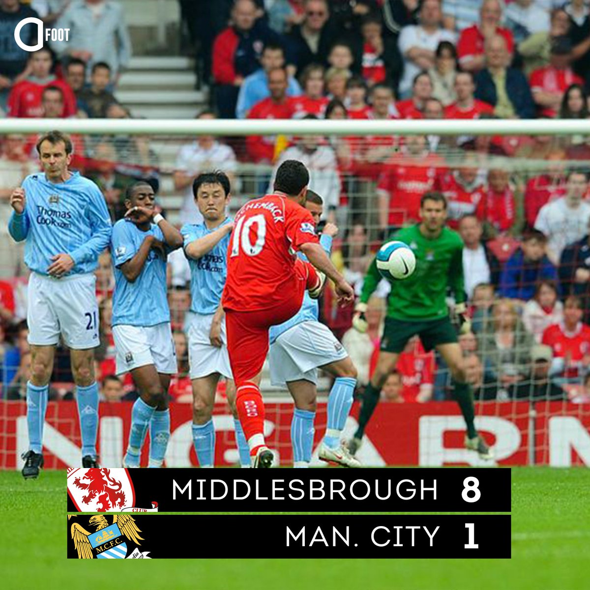 MOMOTHIAM201's tweet photo. Il y a 12 ans jour pour jour, Middlesbrough détruisait Manchester City 8-1. 😳 https://t.co/kTrvhVeLdH https://t.co/XvsuIZblD5