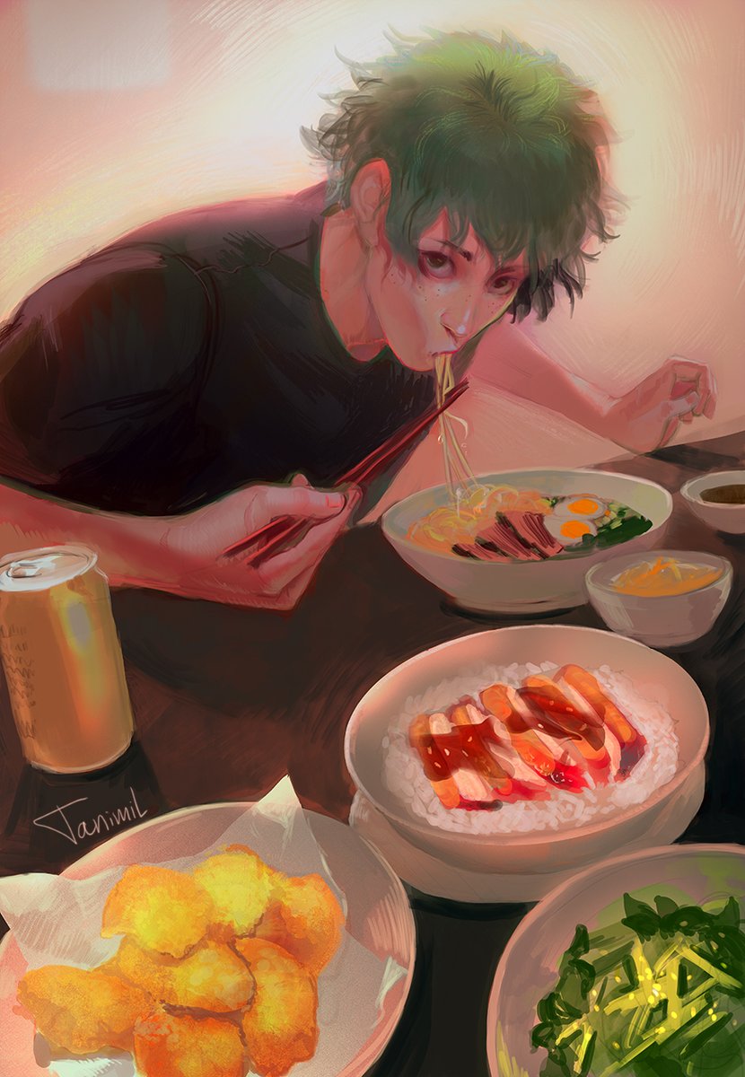 Commission for @blckwhip !!!!😍🙏

Turn on some asmr and look at him!
Have a good meal!🍚🥢 