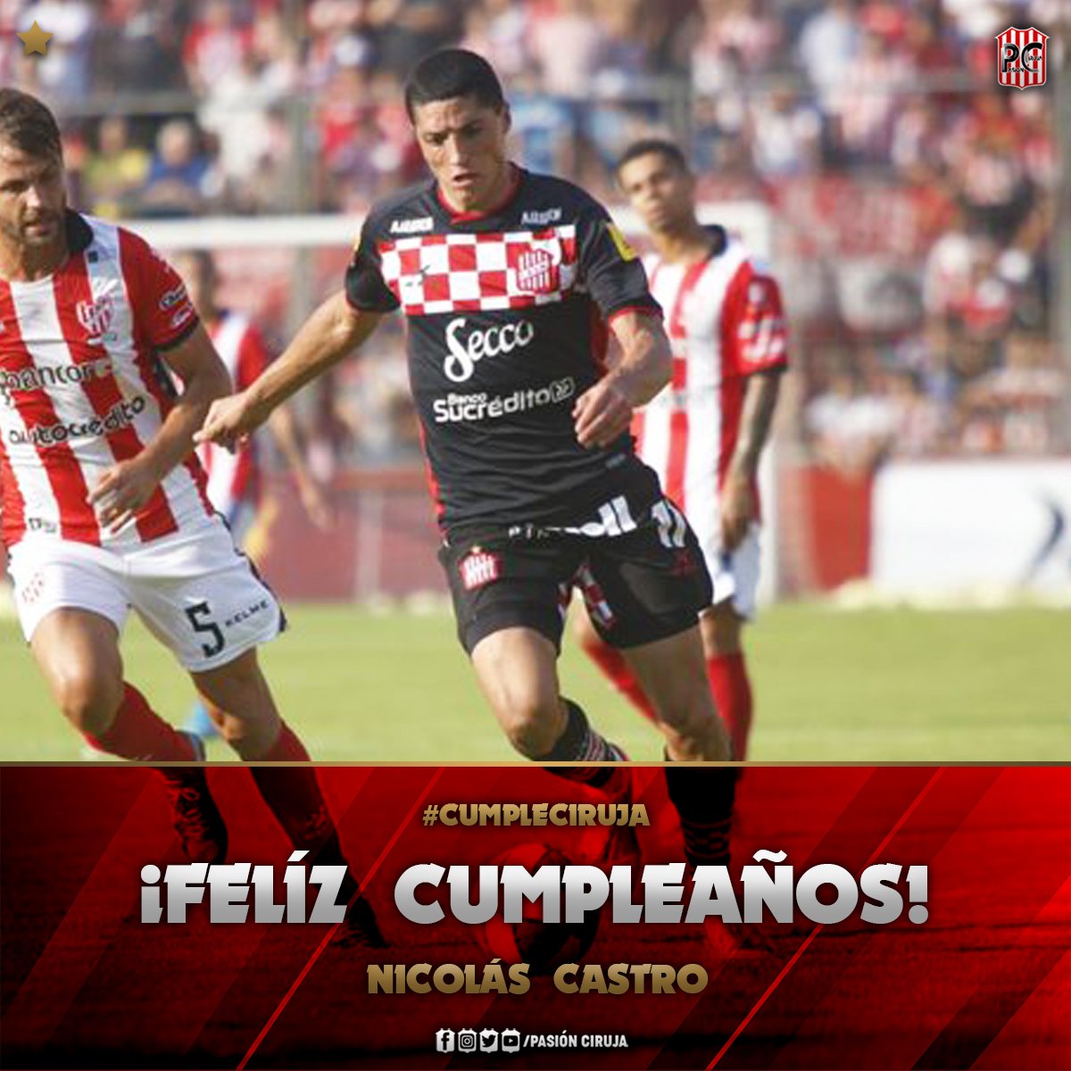 casmdesignsfot's tweet photo. #CumpleañosCiruja 🎈
.
En la Fecha de este Día, esta Cumpliendo Años Nicolás Castro, Jugador Importante en el Plantel, que ya Marcó un Gol frente a Tigre en Victoria. 🥅⚽
.
¡Felicidades, Nico! 🥳🎂🎁🇵🇪
.
#SanMartinTuc #Nicolas #NicolasCastro #Castro #CASM https://t.co/J3YwSFn3pF
