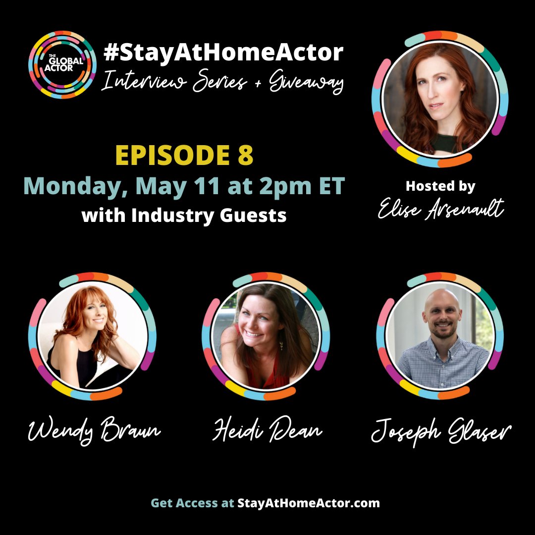 actorinspirit's tweet photo. Hey #workingactors … I’m a featured speaker and contributor to the #StayAtHomeActor Series + Giveaway by @eliseacts to help you feel motivated in your acting career right now. The entire event is 100% free. Join me TODAY May 11th at 11am PST https://t.co/p0e6EYIDLX https://t.co/mR6UCbDaG6