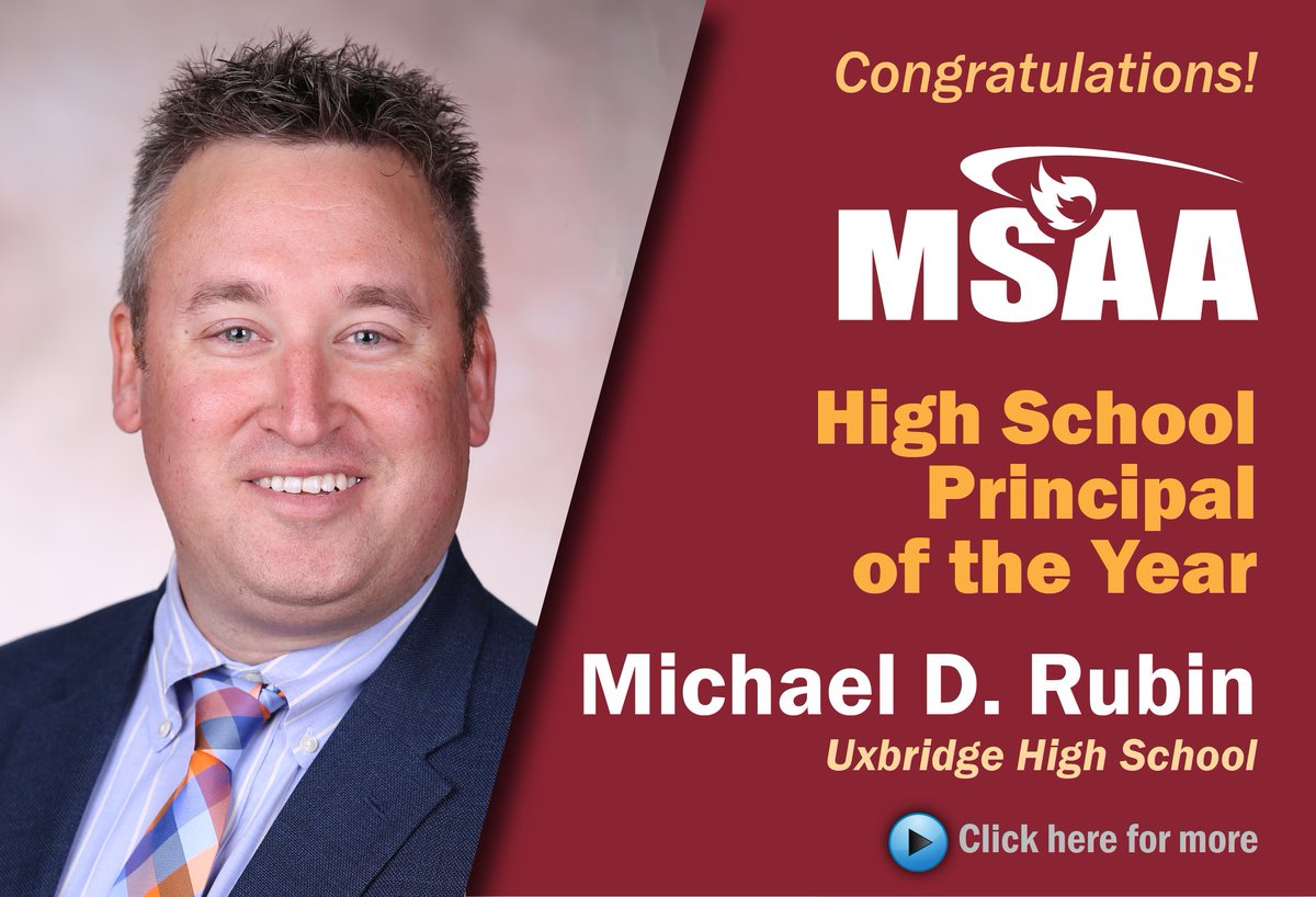 MSAA_33's tweet photo. Michael Rubin Named MSAA High School Principal Of The Year!

https://t.co/MoTcRooQKF

@bwittcoff @kmduff7 @LarryMurphyMSAA @MikeCmssaa @BonnieL25 @Moochonski @MIAA033 @jillflanders https://t.co/pZ6yGCdO4i