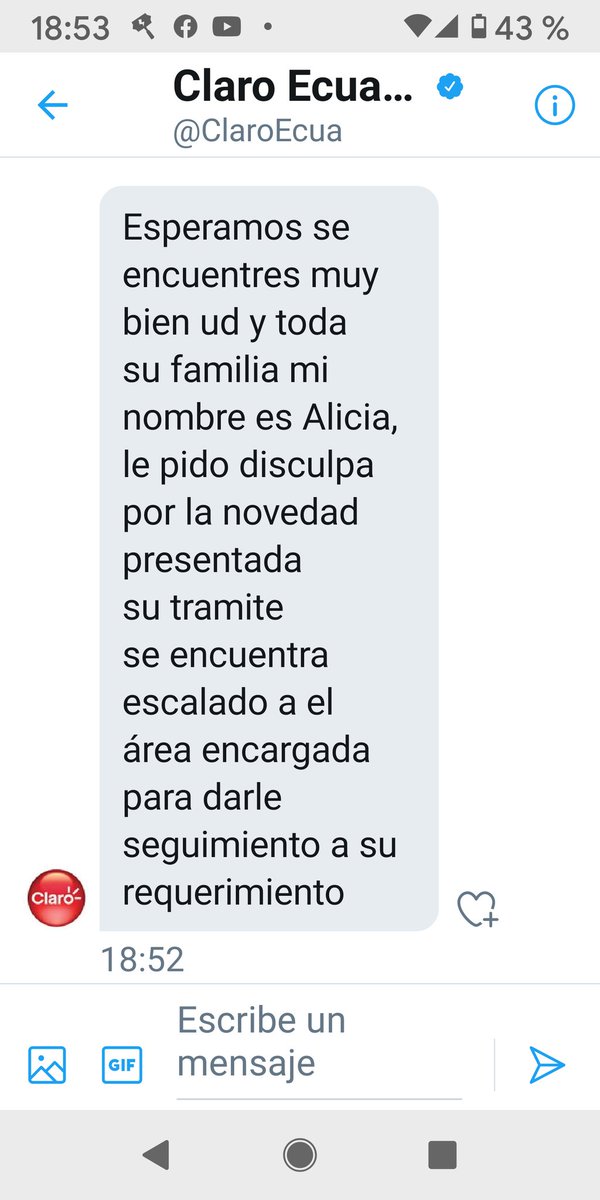 azuconavi's tweet photo. @Arcotel_ec @ClaroEcua @DEFENSORIAEC @EcuavisaInforma @telecom @SecAnticorrup @SuperciasEC Y siguen enviando estos mensajes que no me resuelven nada https://t.co/3hr3zgnwGx